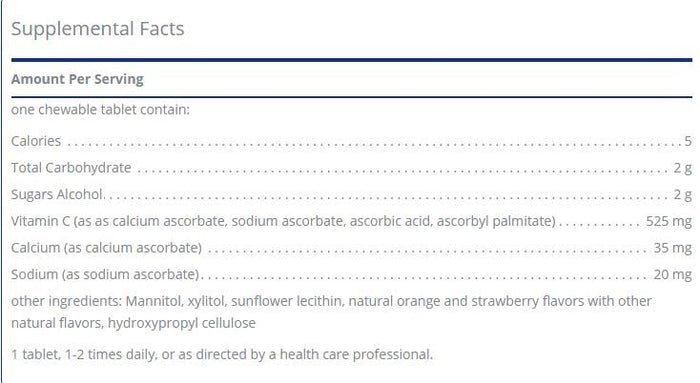 Vitamin C Chewables by Pure Encapsulations