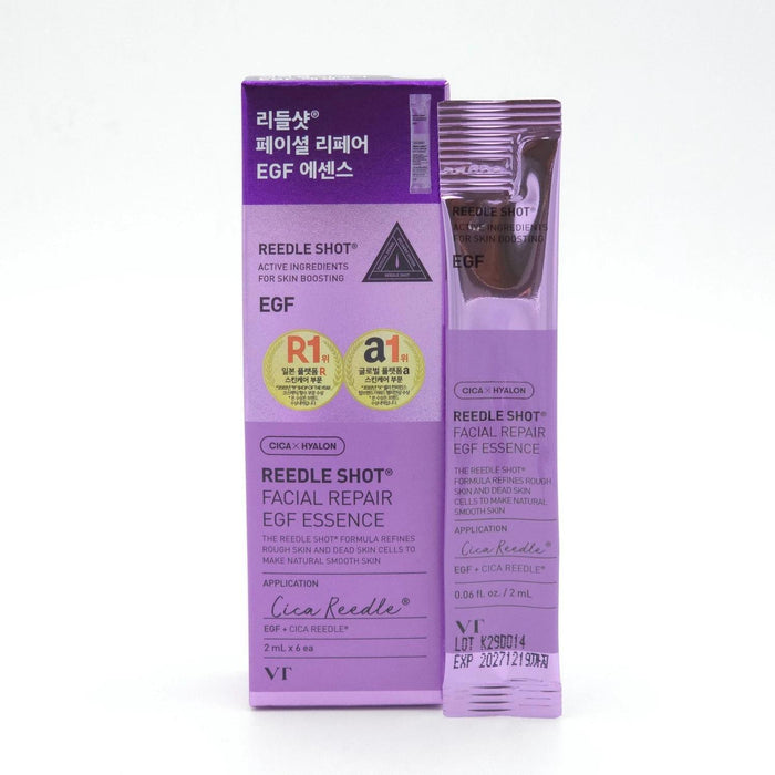 VT COSMETICS Reedle Shot Facial Repair EGF Essence 2 mL x 6 pcs
