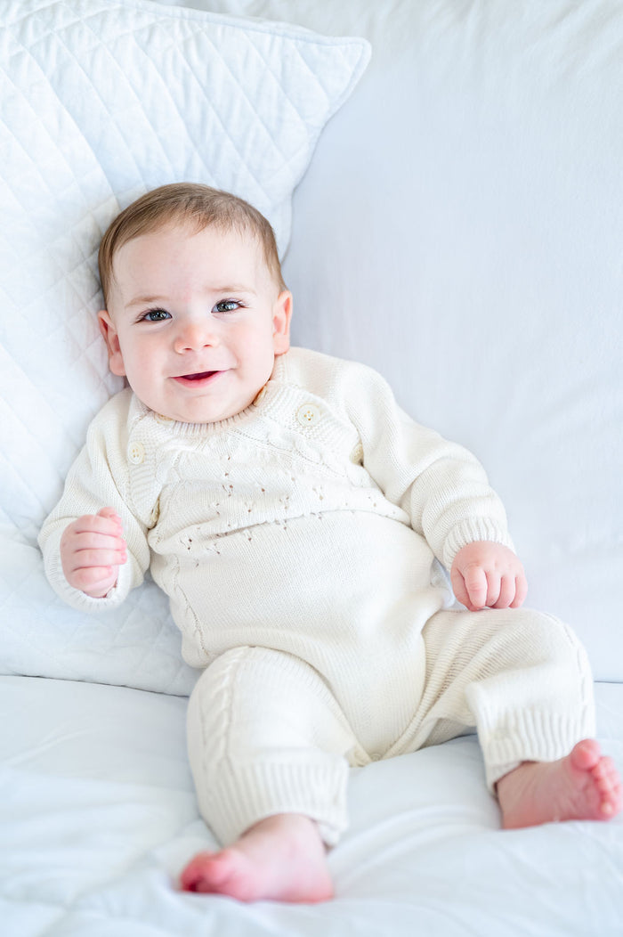 White Coming Home Cashmere Blend Outfit