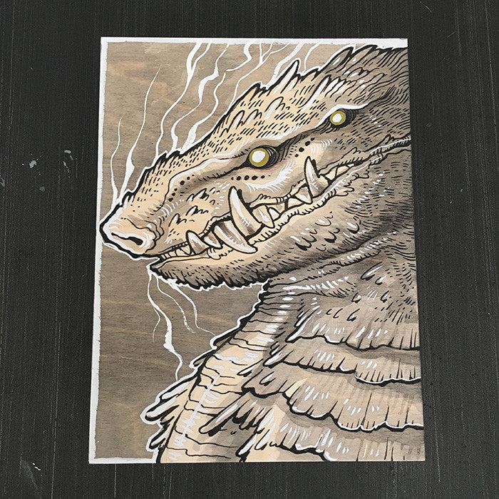 WOOD BLOCK MONSTER PAINTINGS