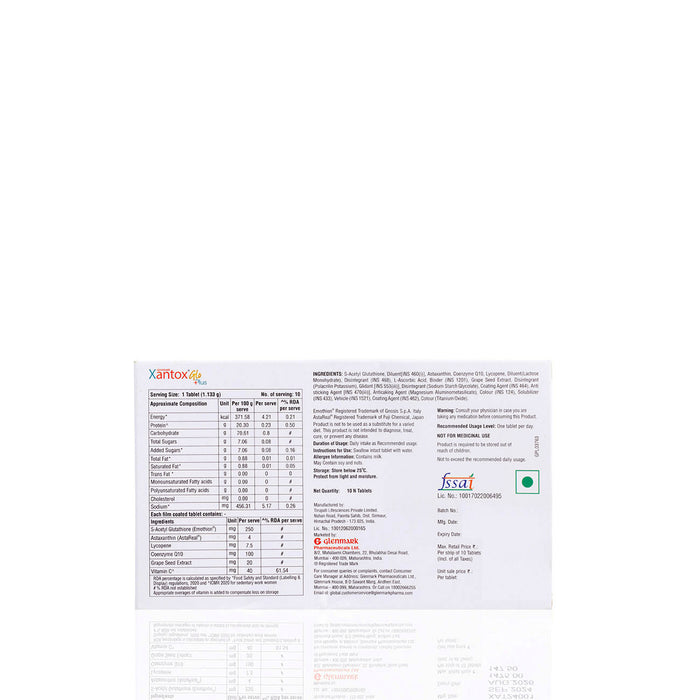 Xantox Glo Plus Tablet